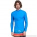 MICHEALWU Men Long Sleeve Quick-Dry UPF 50+ Lightweight Swimsuit Swim Shirt Blue B07NRPDN3S